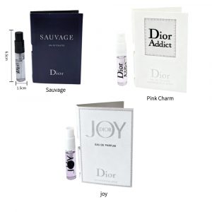 dior luxury perfume set flirty floral (her) + joyful bouquet (her) + woody spice (him), unisex gift sampler 3x2ml