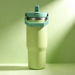 stanley 30oz light green tumbler insulated cup with handle, durable design light green (copy)
